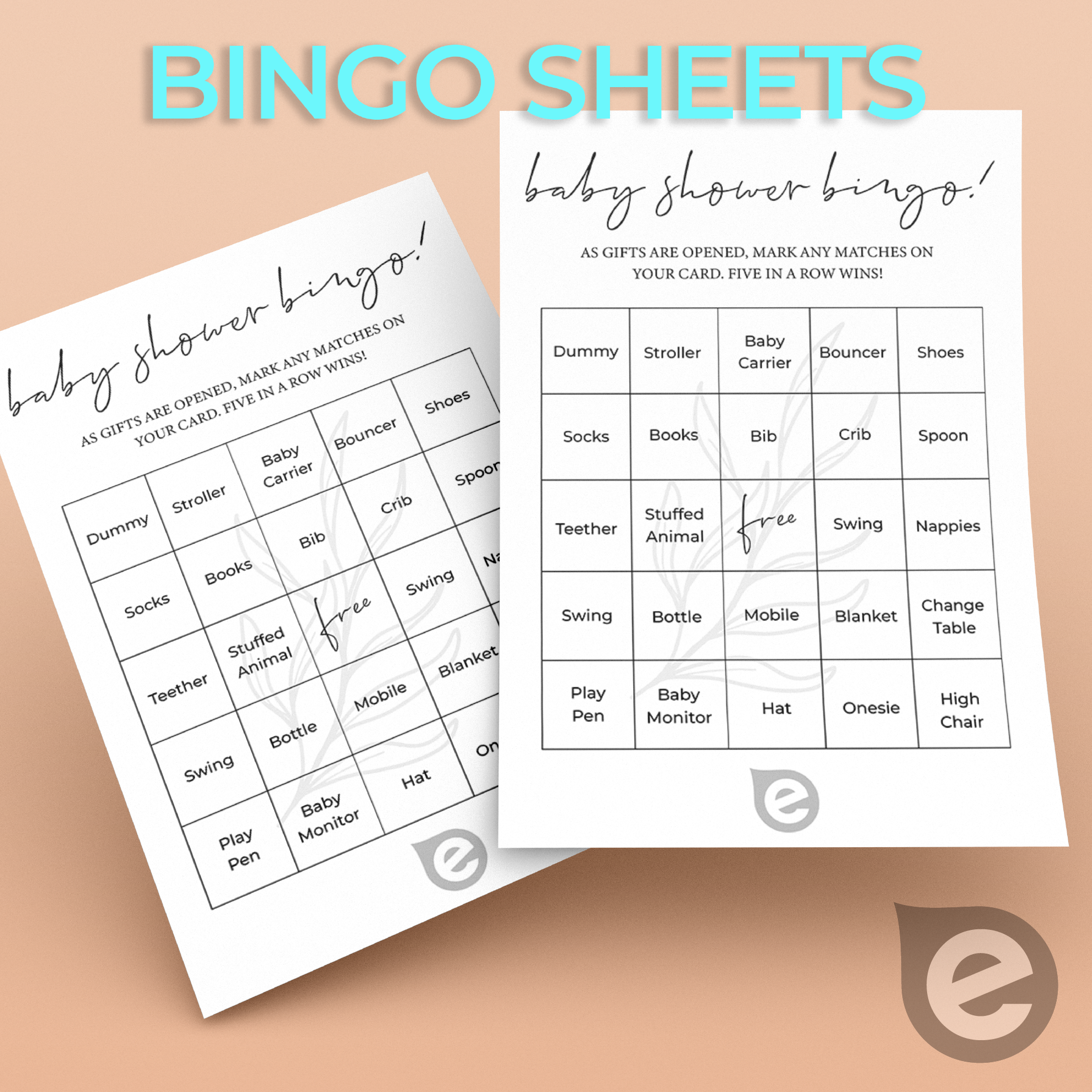 Bingo Sheets