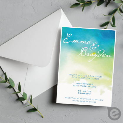 Invitations Printed with Envelopes