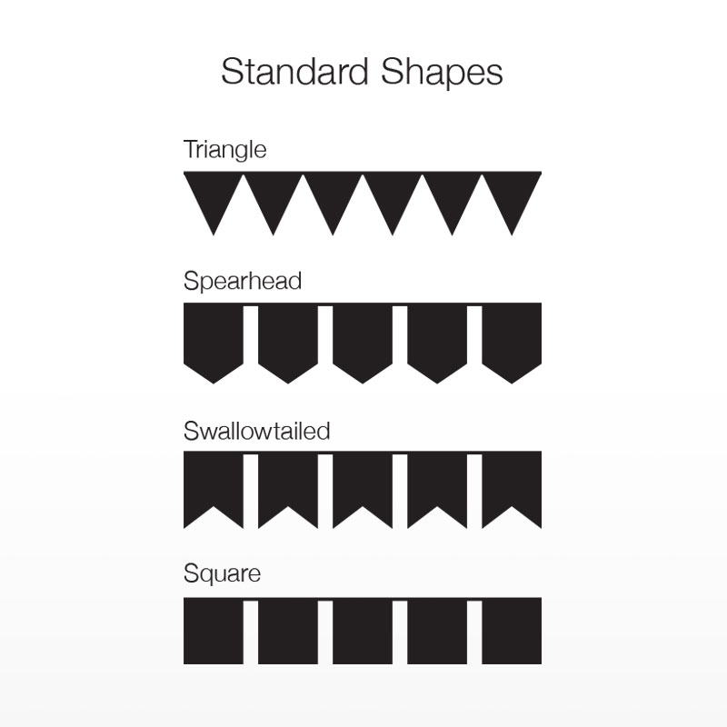 Bunting Shapes