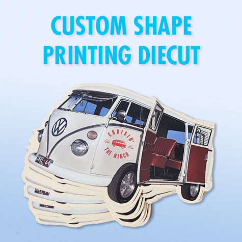 Custom Shape Printing Diecut