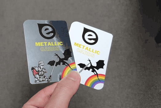 Metallic Trading Cards